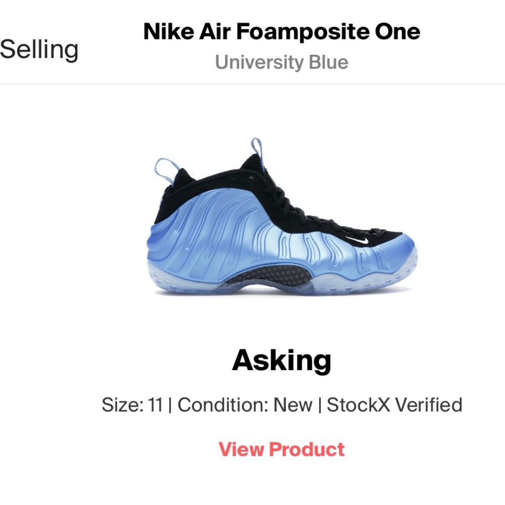 Nike Air Foamposite “University Blue”